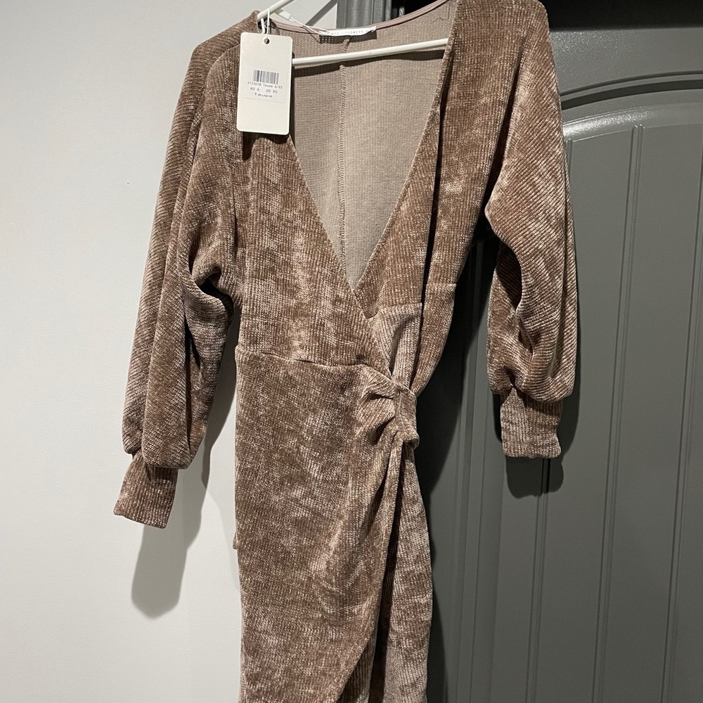 Corduroy Wrap Dress
